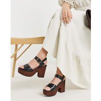 Platform Cork Sandals Wide Fit