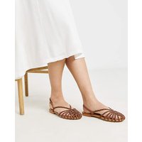 Plaited Woven Shoes Wide Fit