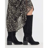 Block Heel Knee High Boot Ex Wide SC Soft