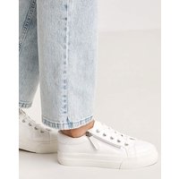 Lace Up Zip Detail Chunky Trainer Wide