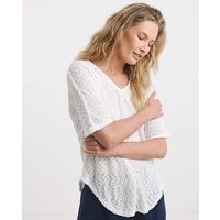Popcorn V Neck Top