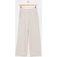 Marl Ribbed Wide Leg Joggers