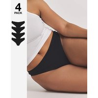 4 Pack Value Cotton Thongs 12 14