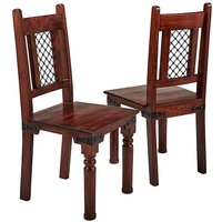 Jaipur Acacia Pair of Dining Chairs at JD Williams Catalogue Jaipur Acacia Pair of Dining Chairs.