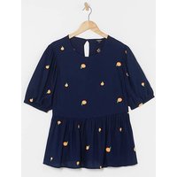 Embroidered Peach Blouse
