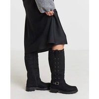 Studded Biker Boots Extra Wide SC Soft