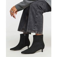 Micro Heel Ankle Boot Extra Wide Soft