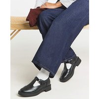 T Bar Brogue Mary Jane Extra Wide PU