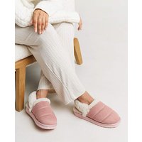 Slingback Fluffy Slipper Wide