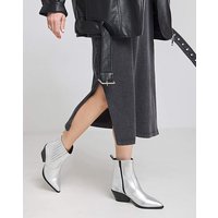 Pointed Chelsea Western Ankle Boots Wide
