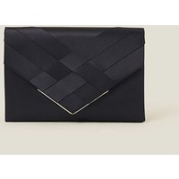 Woven Satin Clutch Bag ONE
