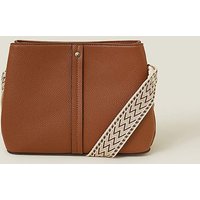 Faux Leather Webbing Bag ONE