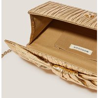 Mia Pleated Clutch Bag Champagne ONE