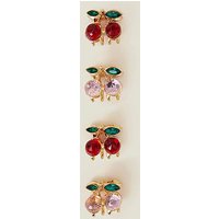 4 Pack Cherry Gem Claw Clip ONE