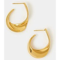 Oval Twist Hoop Earrings ONE