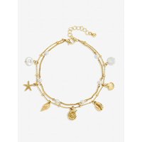 Plated Shell Anklet
