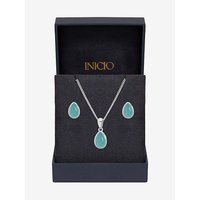 Peardrop Set Gift Box Silver