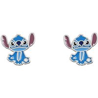 Stitch Stud Earrings Silver