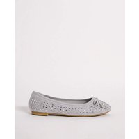Embellished Ballerina Shoes Wide Fit