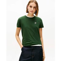 Script T Shirt Dark Green