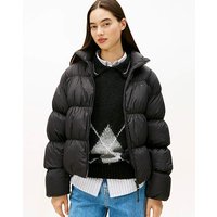 Rouched Puffer Down Jacket