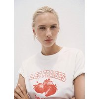 GRAPHIC STRAWBERRY T SHIRT White Red