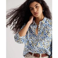 Cornwall Hope Cottage Blouse Ivory Multi Coloured