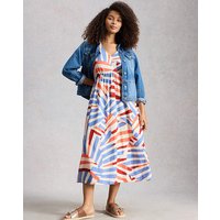 Lucy Linen Midi Ivory Multi Coloured