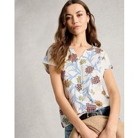 Nelly Notch Ivory Print