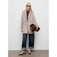 Cream Button Up Coat