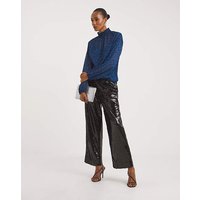 Sequin Straight Leg Trouser Sequin