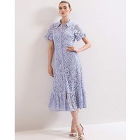 Carmine Lace Midi Dress