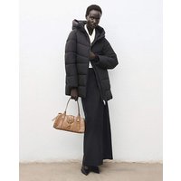 Double Zip Hooded Puffer Coat