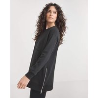 Side Zip Longline Sweatshirt JD Williams