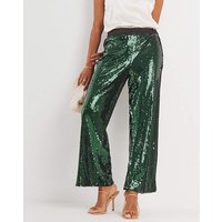 Sequin Straight Leg Trouser