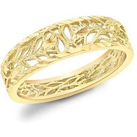 9 Carat Diamond Cut Leaves Ring
