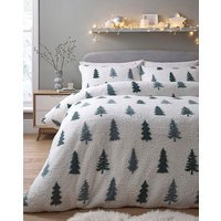 Winter Forest Cuddle Fleece Duvet Set KING
