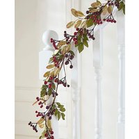 Mixed Berry Stem Leaves Garland