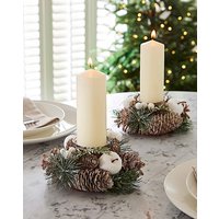 Mini Apple Candle Holder Set 2