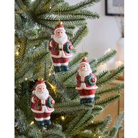 Set 3 Hanging Santas