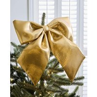 Metallic Bow Tree Topper