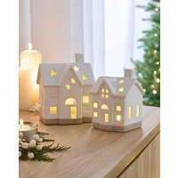 Set 2 Lit Houses