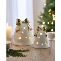 Assorted Bells Gold Bow
