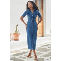 Short Sleeve Midaxi Dress