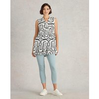 Macie Sleeveless Tunic Ivory Print
