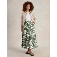 Jada Jersey Maxi Skirt Green Multicolour