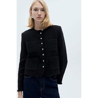 Tweed Jacket Jewel Buttons