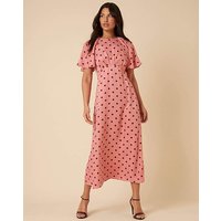 Maderia Spot Midi Dress