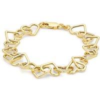 9ct Gold Heart-Link Belcher Bracelet at JD Williams Catalogue 9ct Gold Heart-Link Belcher Bracelet.