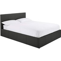 Hayden Leather Ottoman Bed Mattress KINGSIZE